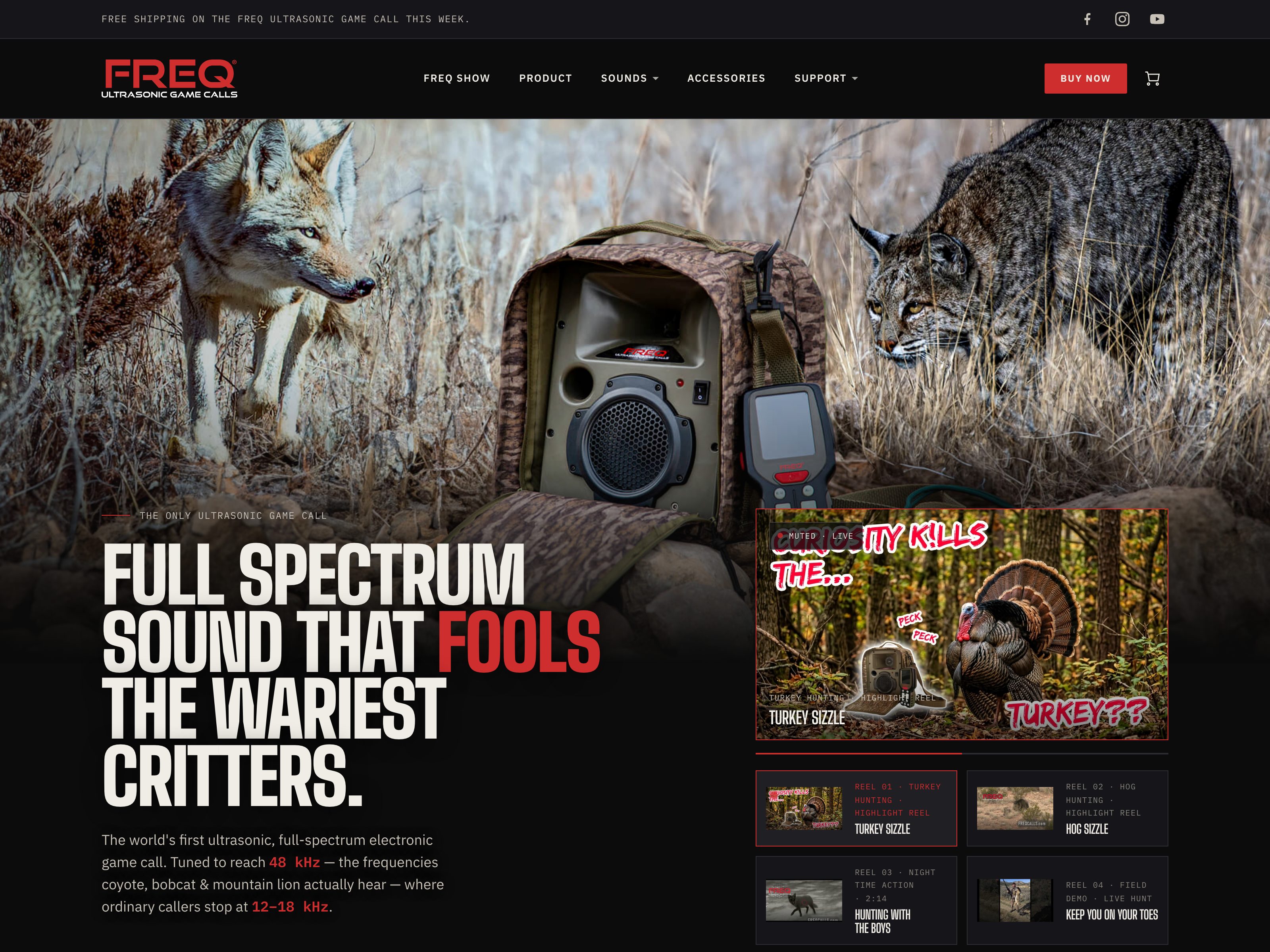 Freq Calls website