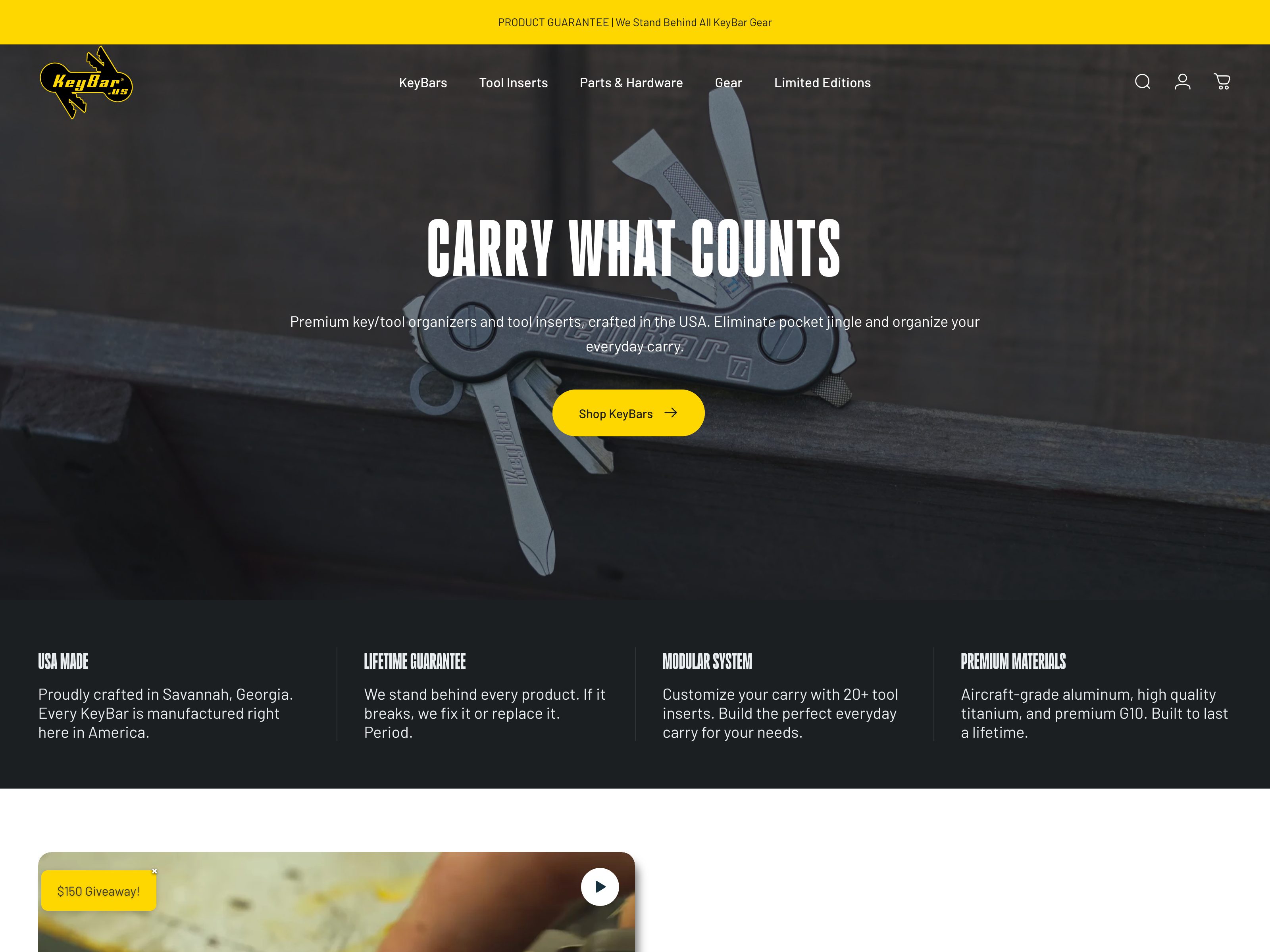 KeyBar website